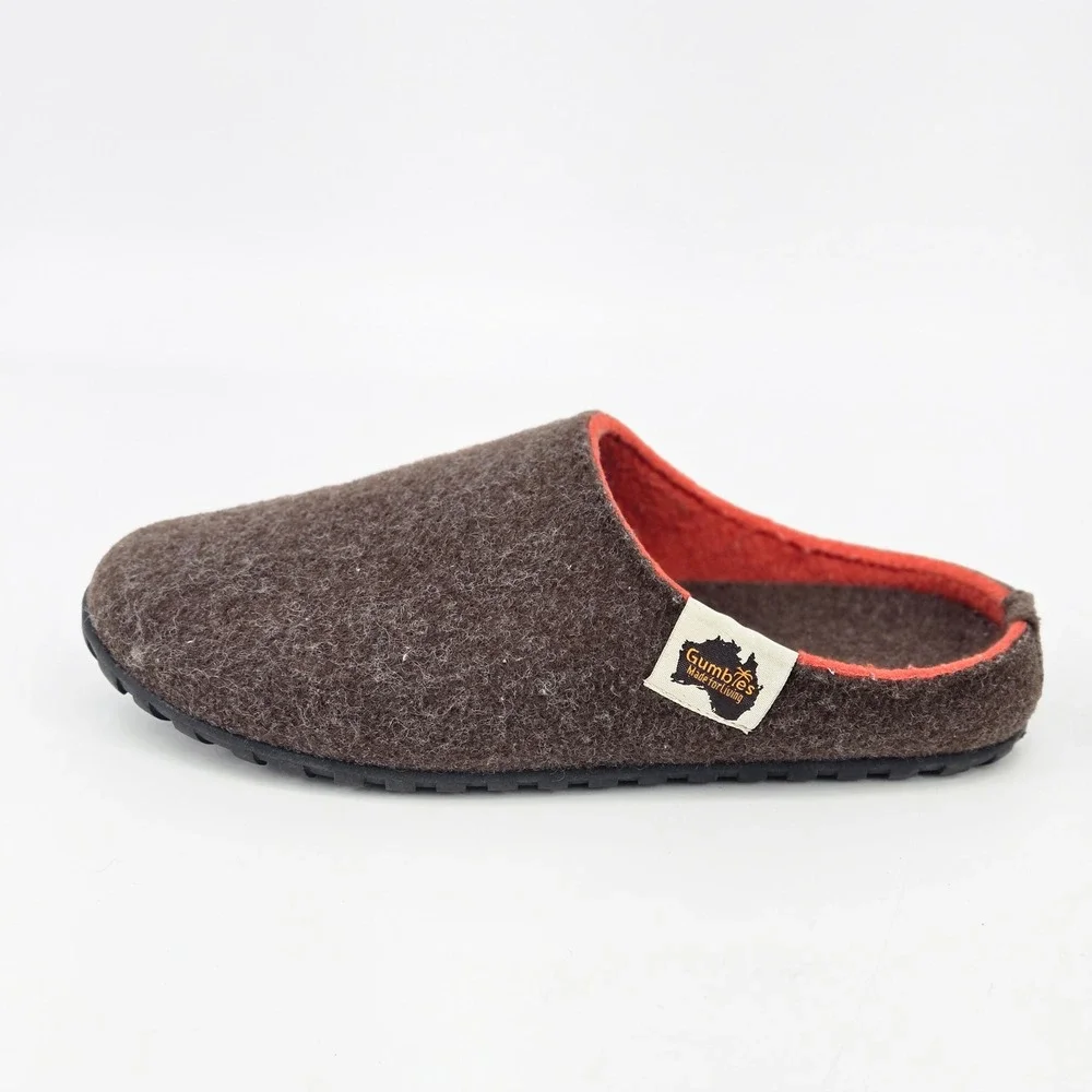 Gumbies Outback Felt Mule Slipper Shoe Gorpcore Cabin Mens 9 Womens 10 Comfort